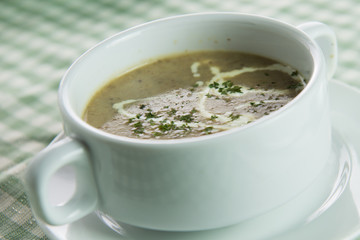 Cream of mushroom soup