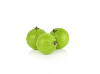 Indian gooseberry on white background