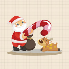 santa claus theme elements