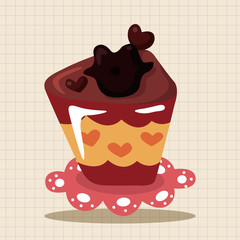 decorating cake theme elements