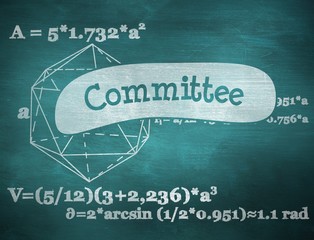 Committee against green chalkboard