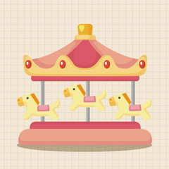 Amusement park facilities theme elements