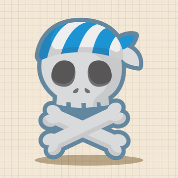 pirate skull theme elements