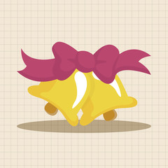 Christmas bell theme elements