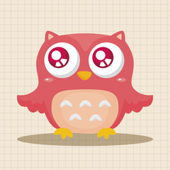 bird cartoon theme elements