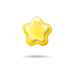 laurel wreath and gold ribbon vector illustration