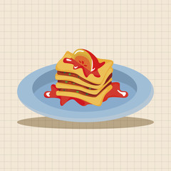 Italian food theme elements