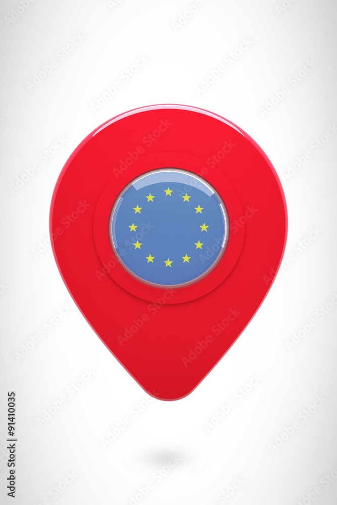 Aufkleber composite image of close-up of map marker
