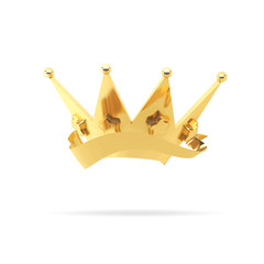 Icon award gold crown 