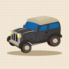 transportation car theme elements