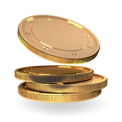 gold coins vector