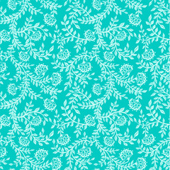 Seamless classic floral background.
