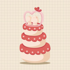wedding cake theme elements