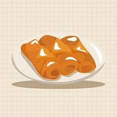 chinese food theme elements