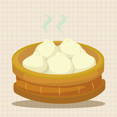 chinese food theme elements