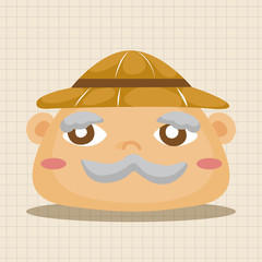 people theme farmer elements