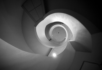 Abstract spiral staircase