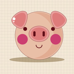 animal cartoon theme elements