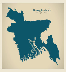 Modern Map - Bangladesh BD