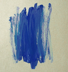 Blue watercolor brush strokes