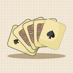 casino poker card theme elements