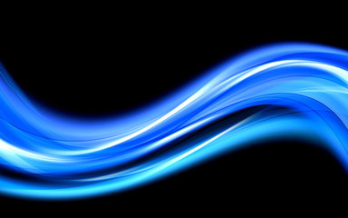 Abstract Blue Light Design