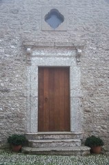 Fototapeta premium Buildings in Trapani, Erice town, a town in the province of Trapani in Sicily in southern Italy,