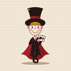 magician theme elements vector,eps