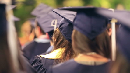 Graduates graduating from higher education