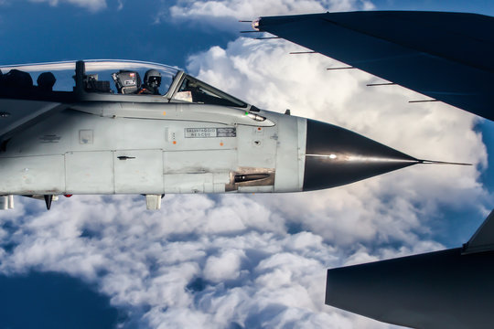 Tornado Panavia closeup air to air formation flight