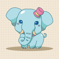 animal cartoon theme elements