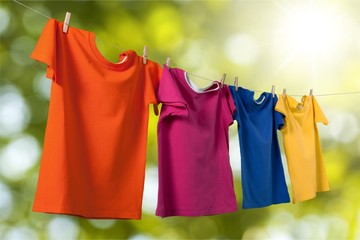 Colored T-Shirts.