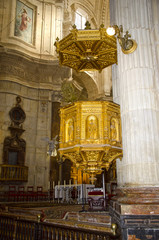 Púlpito de la Catedral de Cádiz. Andalucía. España