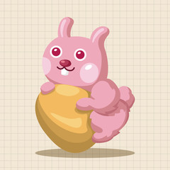easter rabbit theme element vector,eps