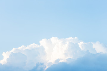 Blue sky background with clouds