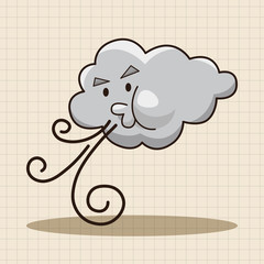 weather cloudy day theme elements