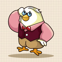 animal worker cartoon theme elements