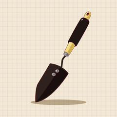 gardening shovel theme elements