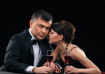  Couple with wine