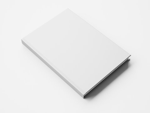 Mockup of blank big white book. 3d rendering