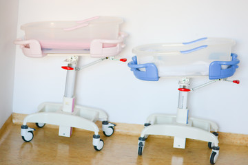 Boy or girl dilemma with two pregnancy hospital strollers