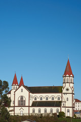 Fototapeta premium Historic Catholic Church of the Sacred Heart of Jesus in Puerto Varas, Chile. Built circa 1915.