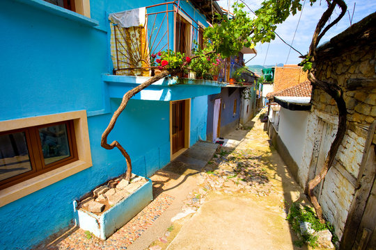 Village de LIN, Albanie, 