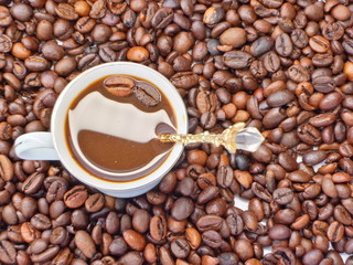 Coffee pattern background