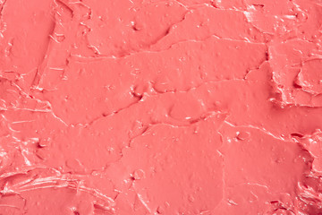 Lipstick red coral color texture background