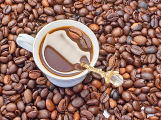 Coffee pattern background