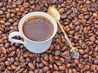Coffee pattern background