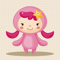 Constellation Virgo theme elements