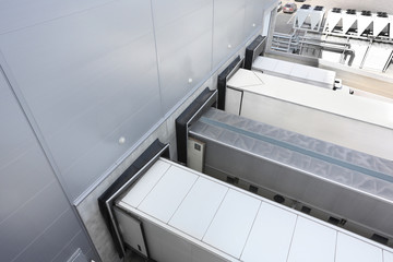 Trucks and Gates of Big distribution warehouse