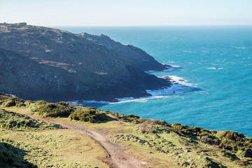 Fototapeta na wymiar Küste vor Cornwall, England